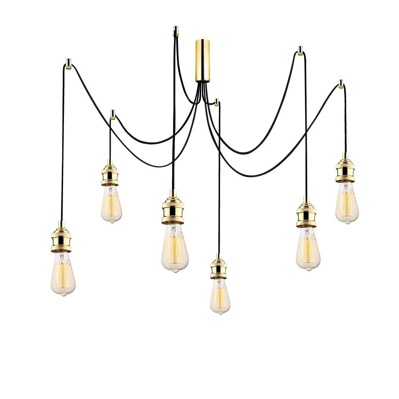 Candelabru Kabluni MR - 913, Opviq, 126 x 102 cm, 6 x E27, 100W, auriu - imagine 6